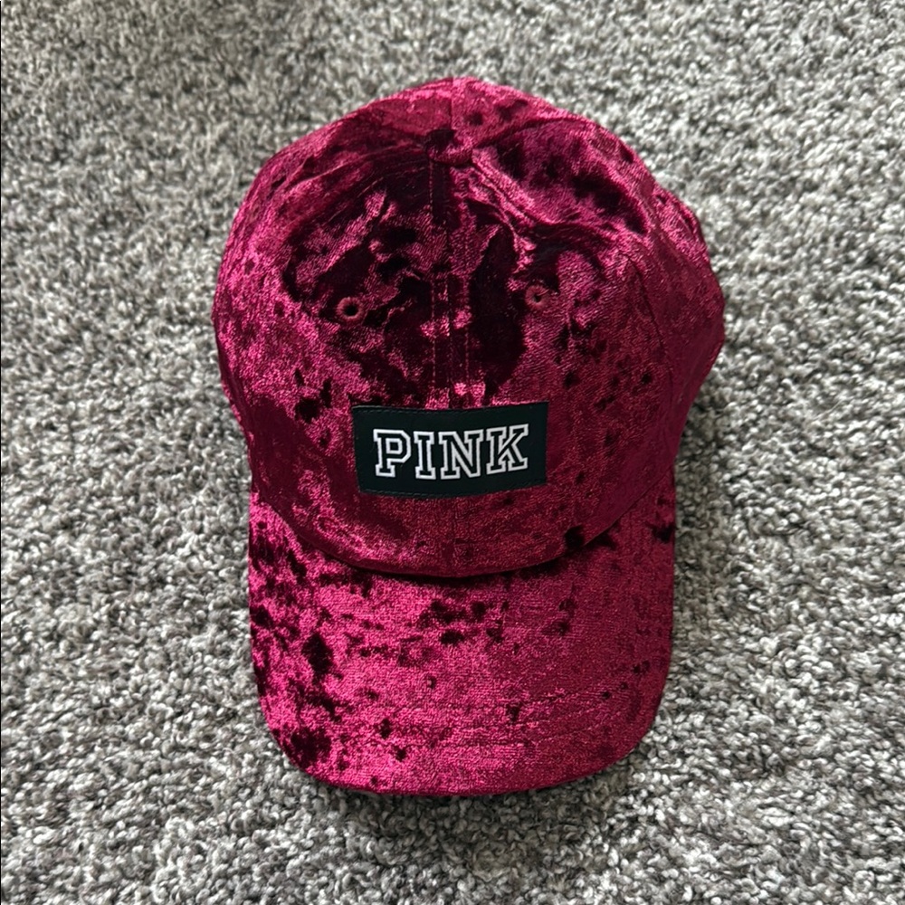 Pink Velvet Cap